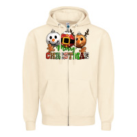 Sandshell merry christmas Zipper Hoodie - CowGirlArtShop