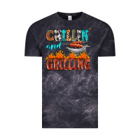 Cloud Black chillin and grilling Vintage Tee - MaliasSmallBusiness