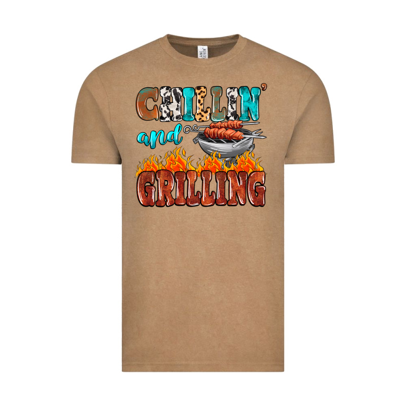 Chillin And Grilling Vintage Tee by MaliasSmallBusiness | Teevron