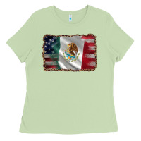 Matcha mexico flag and usa flag Ladies Tee - AdoDesignShop