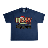 Navy merry christmas Urban Heavy Tee - MaliasSmallBusiness