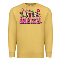 Antique Gold One loved mama Valentine's Day Premium Sweatshirt - FaDigitalArtStudio
