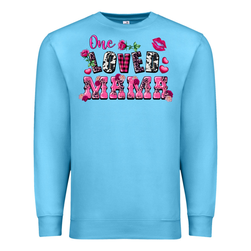 One Loved Mama Valentine's Day Premium Sweatshirt by FaDigitalArtStudio | Teevron