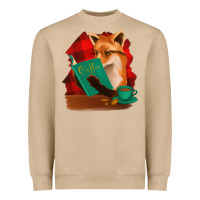 Mushroom Fox with Coffee Heavyweight Sweatshirt - Bettercallsaul