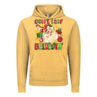Vintage Mustard don't stop believin' Vintage Hoodie - MaliasSmallBusiness