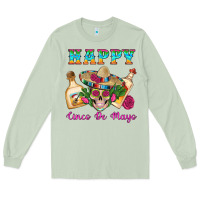 Matcha Happy Cinco De Mayo Mexican Skull Tequila Bottle Roses Cactus Long Sleeve Tee - Artiststas