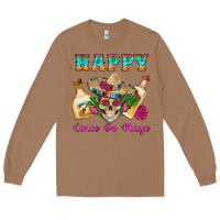 Toasted Coconut Happy Cinco De Mayo Mexican Skull Tequila Bottle Roses Cactus Long Sleeve Tee - Artiststas