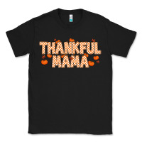 Black Thankful Mama Classic Tee - MaliasSmallBusiness