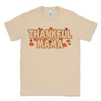 Mushroom Thankful Mama Classic Tee - MaliasSmallBusiness