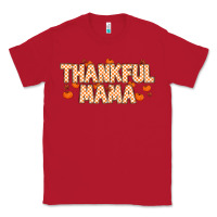 Red Thankful Mama Classic Tee - MaliasSmallBusiness