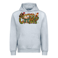 Heather Grey Summer Camp Urban Hoodie - CowhideDigitalArt