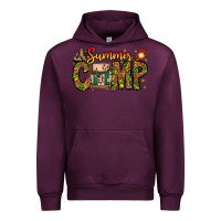 Mauve Wine Summer Camp Urban Hoodie - CowhideDigitalArt