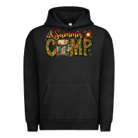 Pigment Black Summer Camp Urban Hoodie - CowhideDigitalArt