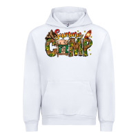 White Summer Camp Urban Hoodie - CowhideDigitalArt