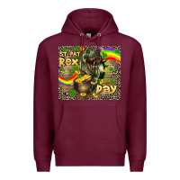 Burgundy St. Pat Rex Day Premium Hoodie - CowGirlArtShop