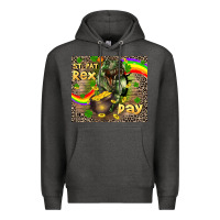 Charcoal Heather St. Pat Rex Day Premium Hoodie - CowGirlArtShop