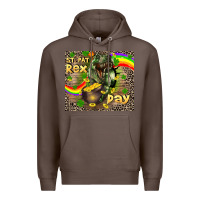 Coffee St. Pat Rex Day Premium Hoodie - CowGirlArtShop