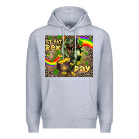 Heather Grey St. Pat Rex Day Premium Hoodie - CowGirlArtShop