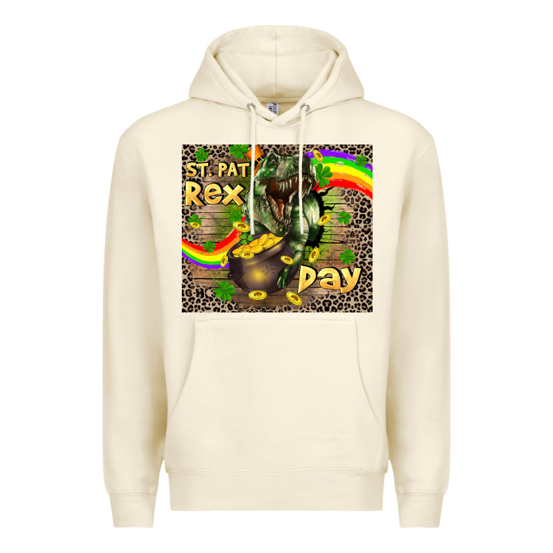 St. Pat Rex Day Premium Hoodie by CowGirlArtShop | Teevron