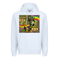 White St. Pat Rex Day Premium Hoodie - CowGirlArtShop
