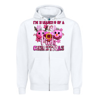 White iam dreaming of a christmas Zipper Hoodie - CowGirlArtShop