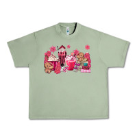 Oil Green pink gingerbread coffee Urban Heavy Tee - MaliasSmallBusiness