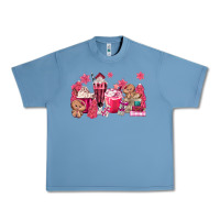 Pebble Blue pink gingerbread coffee Urban Heavy Tee - MaliasSmallBusiness