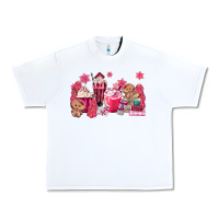 White pink gingerbread coffee Urban Heavy Tee - MaliasSmallBusiness