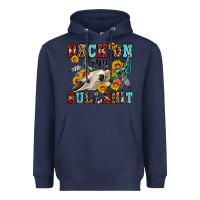 Navy back on my bullshit western olivia Heavyweight Hoodie - OliviaCreatesArt