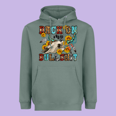 Back On My Bullshit Western Olivia Heavyweight Hoodie Designed By Oliviacreatesart
