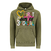 Vintage Olive my first day of 3rd grade Vintage Hoodie - NancyCooperArtShop