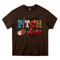 Chocolate Brown pitch please Heavy Core Tee - AdoDesignShop