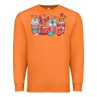 Carrot valentines day coffee cups (1) Premium Sweatshirt - OliviaCreatesArt