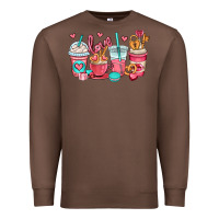 Chestnut valentines day coffee cups (1) Premium Sweatshirt - OliviaCreatesArt