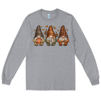 Heather Grey fall gnomes Long Sleeve Tee - SublimationCraftShop