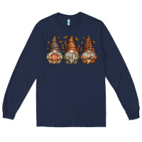 Navy fall gnomes Long Sleeve Tee - SublimationCraftShop