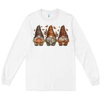 White fall gnomes Long Sleeve Tee - SublimationCraftShop
