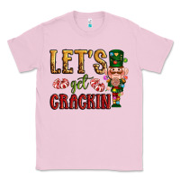 Bubblegum Pink Let's get crackin Christmas Classic Tee - NancyCooperArtShop