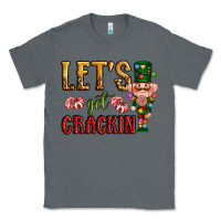 Charcoal Heather Let's get crackin Christmas Classic Tee - NancyCooperArtShop