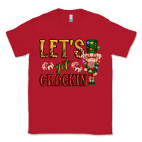 Red Let's get crackin Christmas Classic Tee - NancyCooperArtShop