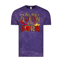 Cloud Purple on this day a queen was born Vintage Tee - MaliasSmallBusiness
