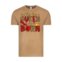 On This Day A Queen Was Born Vintage Tee | Teevron