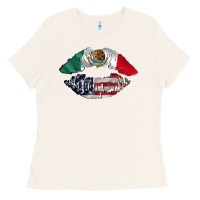 Bone mexico usa lips Ladies Tee - AdoDesignShop