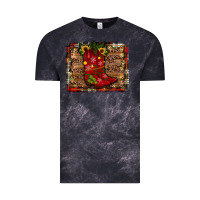 Cloud Black cowboy boots christmas Vintage Tee - JahusDesignShop