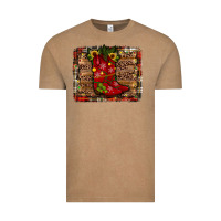 Vintage Coffee cowboy boots christmas Vintage Tee - JahusDesignShop