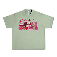 Oil Green pink santa coffee Urban Heavy Tee - MaliasSmallBusiness
