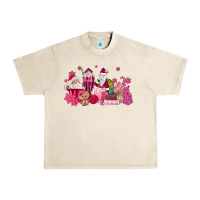 Sandshell pink santa coffee Urban Heavy Tee - MaliasSmallBusiness