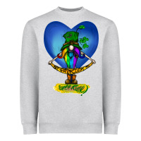 Heather Grey St Patricks Day Gnome Heavyweight Sweatshirt - Bettercallsaul