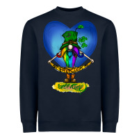 Navy St Patricks Day Gnome Heavyweight Sweatshirt - Bettercallsaul
