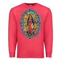 Cardinal Our Lady Of Guadalupe Gemstone Sunflowers Premium Sweatshirt - FaDigitalArtStudio